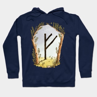 rune fehu - magical symbol Hoodie